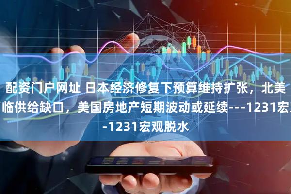 配资门户网址 日本经济修复下预算维持扩张，北美原铝面临供给缺口，美国房地产短期波动或延续---1231宏观脱水